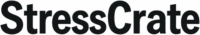 Stresscrate brand logo in black – modern design representing EDC, DIY, and tech-based stress relief toys