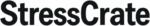 Stresscrate brand logo in black – modern design representing EDC, DIY, and tech-based stress relief toys