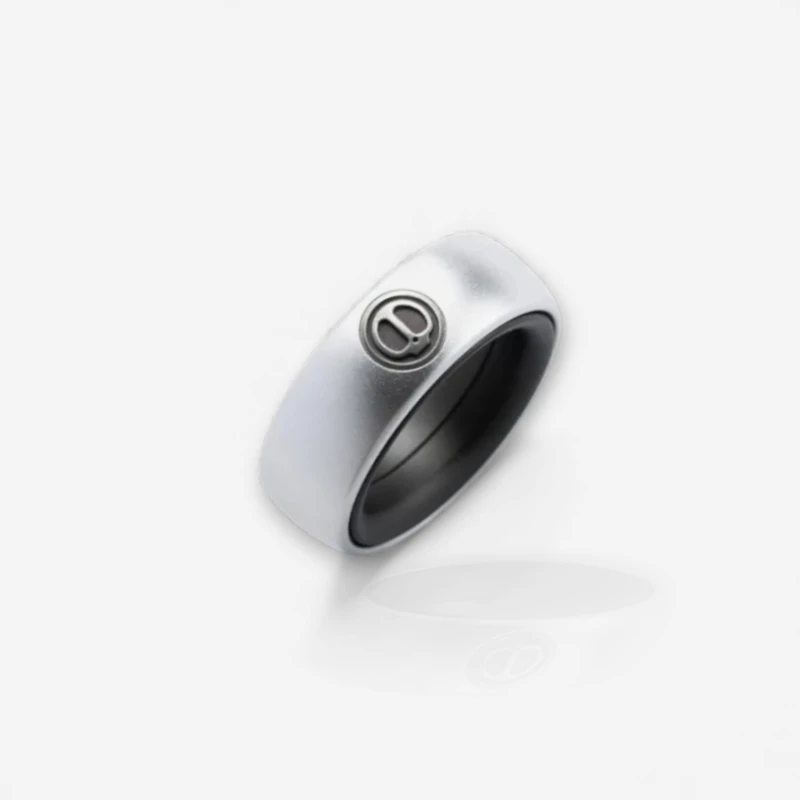 Spy Wars Fidget Ring Mechanic-I by StressCrate – lightweight aluminum matte magnetic ring for daily stress relief