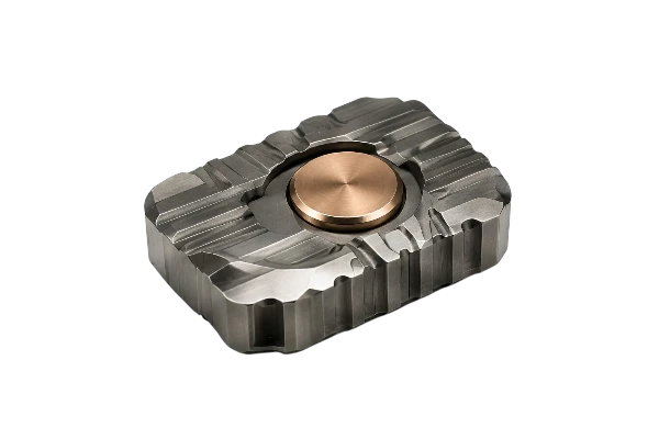 Clicky EDC fidget tool with strong mechanical feedback for private use.