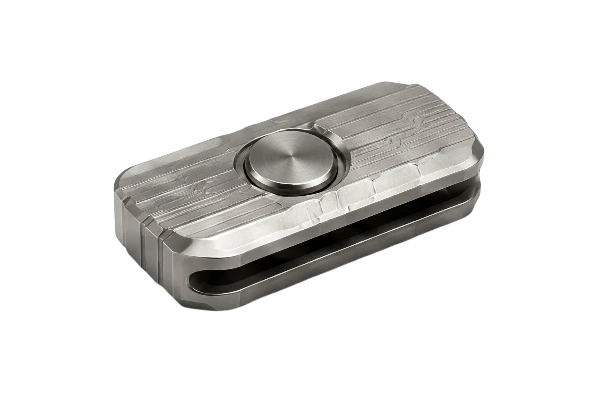 Soft sound EDC fidget slider for quiet personal desk use.